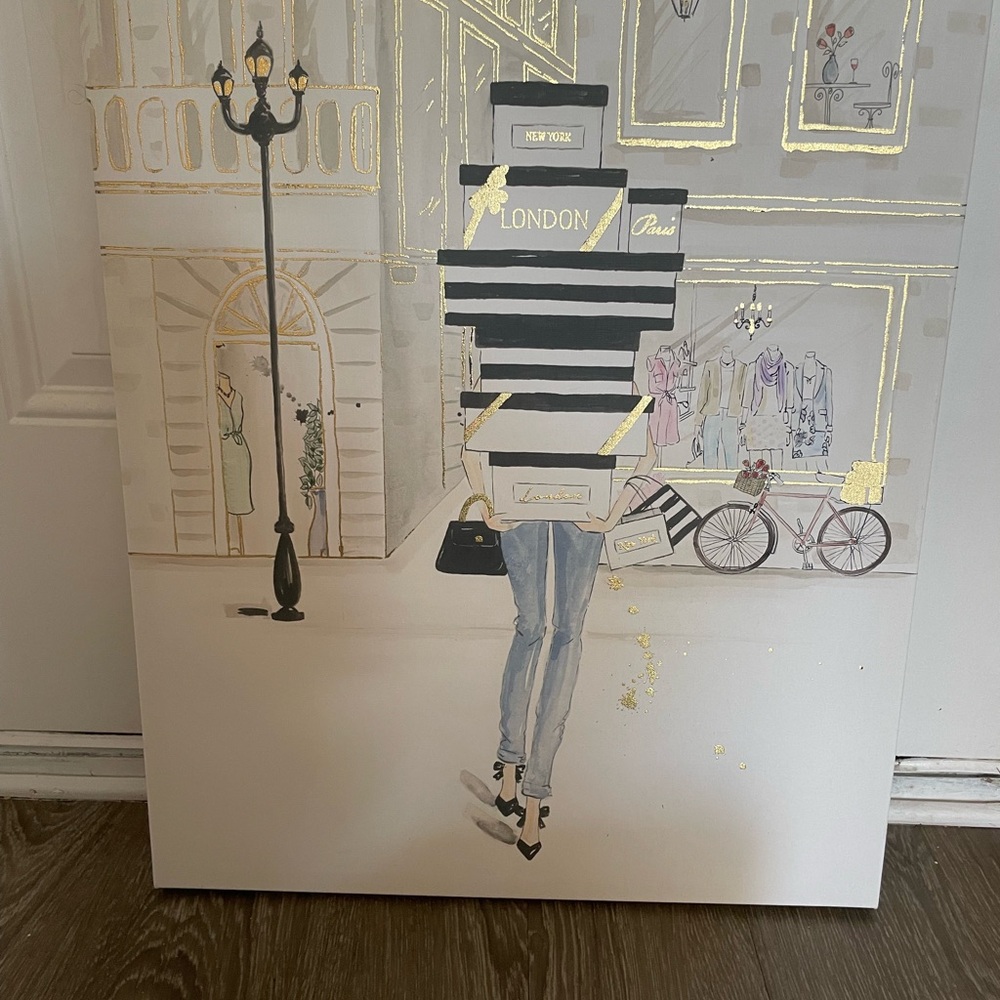 Chic Fashion Illustration Canvas Art